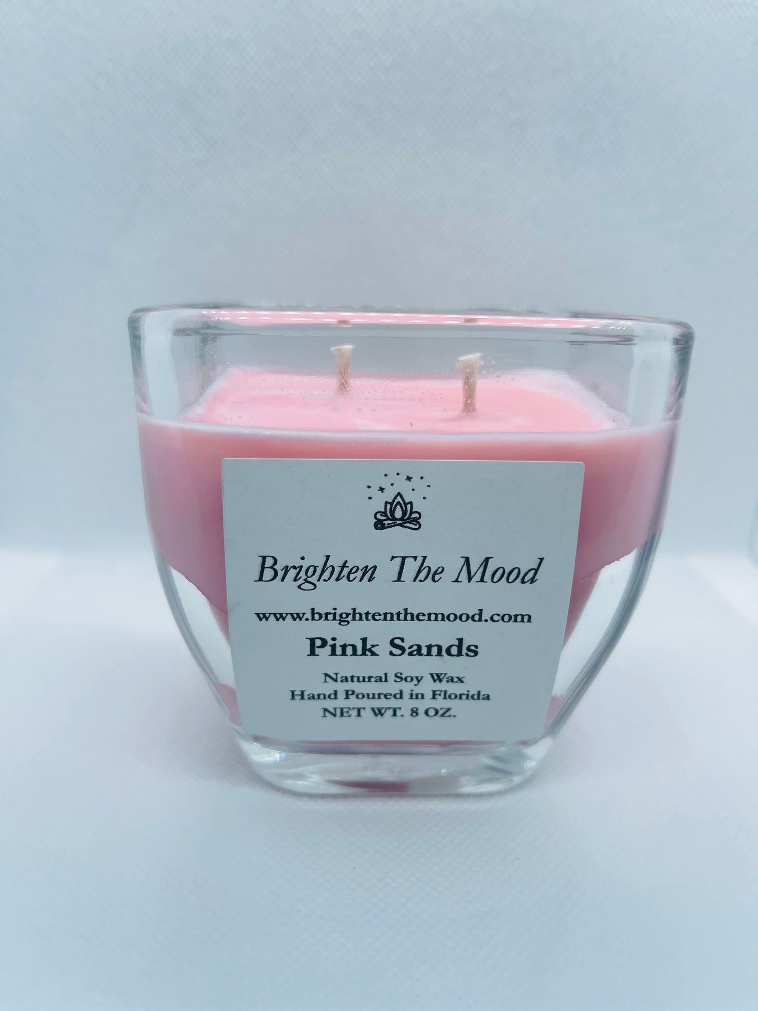 Pink Sands 2-wick 8oz Square Jar